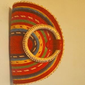 Artisan Multicolor Woven Satchel